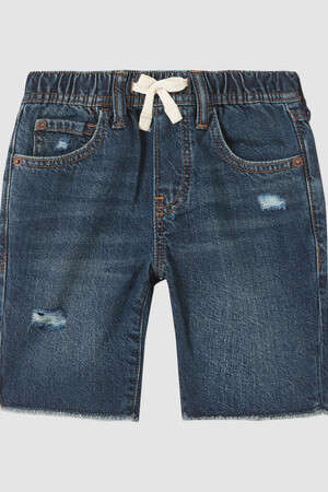 Kids Distressed Denim Pull-On Shorts