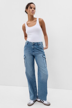 Mid Rise '90s Loose Cargo Jeans