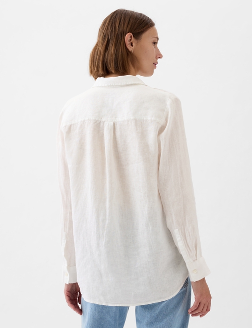 100% Linen Boyfriend Shirt