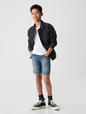 Kids Slim Denim Pull-On Shorts with Washwell