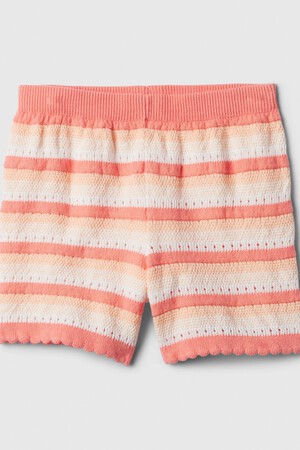 babyGap Stripe Crochet Sweater Pull-On Shorts