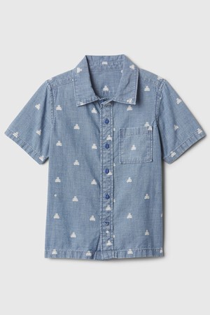 babyGap Print Denim Shirt