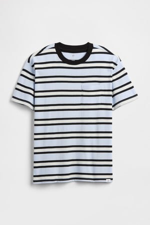 Kids Everyday Soft Stripe Pocket T-Shirt