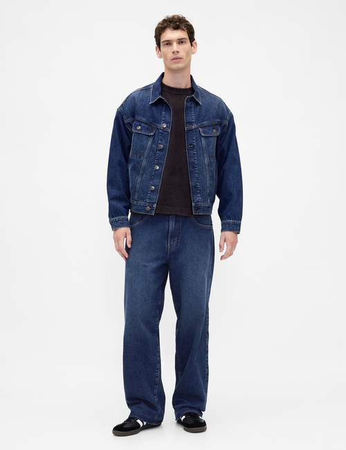 Stranger Things Adult Flannel-Lined Extra Baggy Jeans