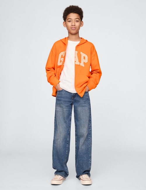 Kids Relaxed Gap Logo Zip Hoodie