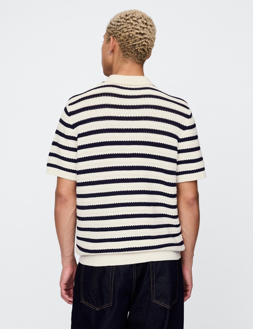 JACQUARD STRIPE POLO