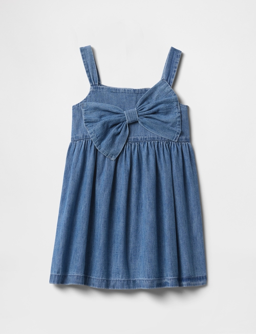 Baby & Toddler Bow Denim Dress
