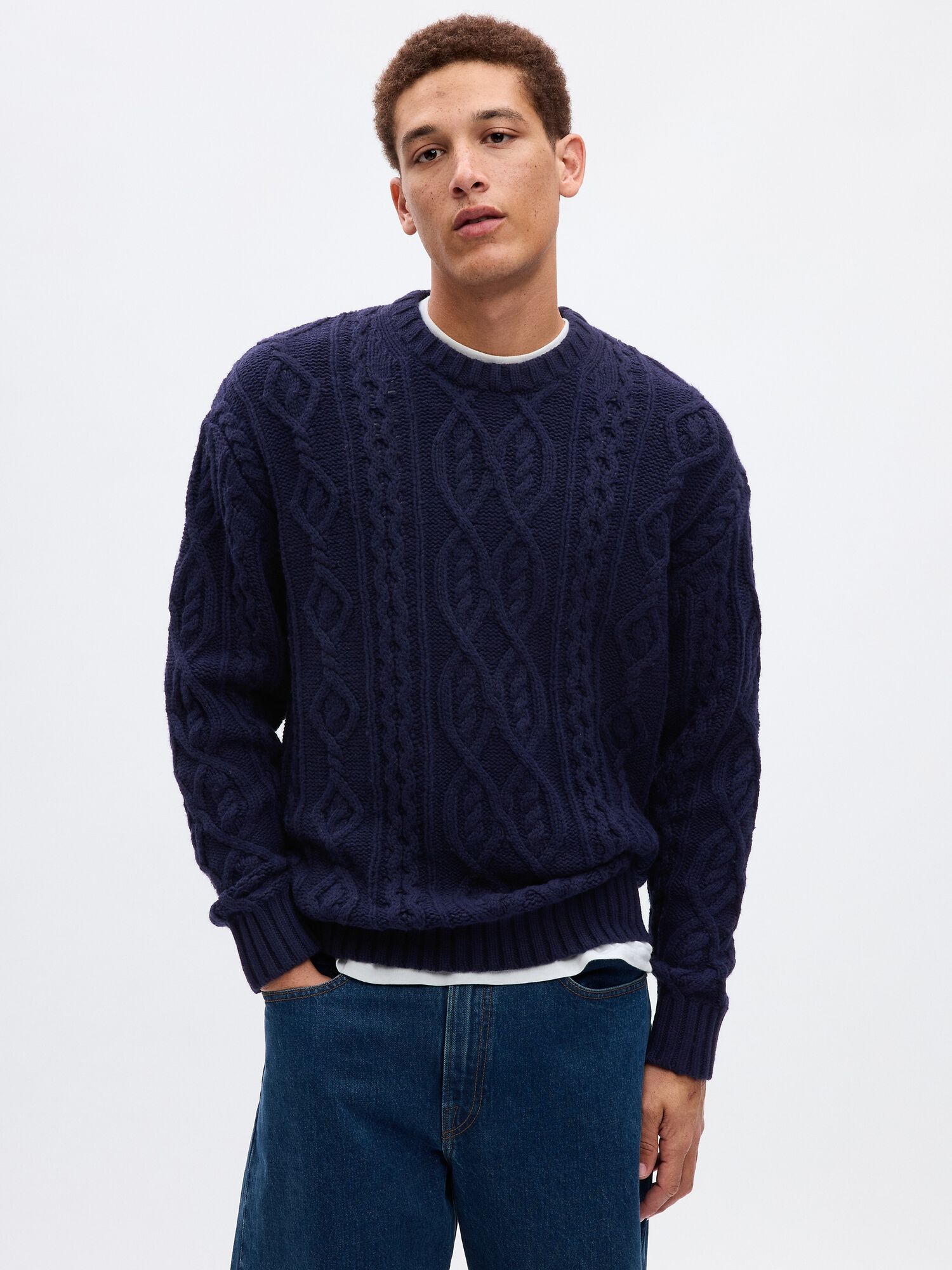 Gap wool sweater mens clearance