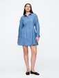 Denim Mini Shirtdress