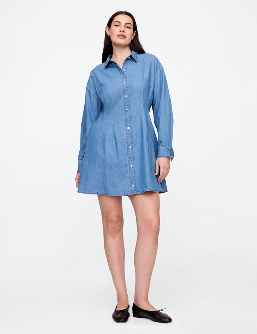 Denim Mini Shirtdress