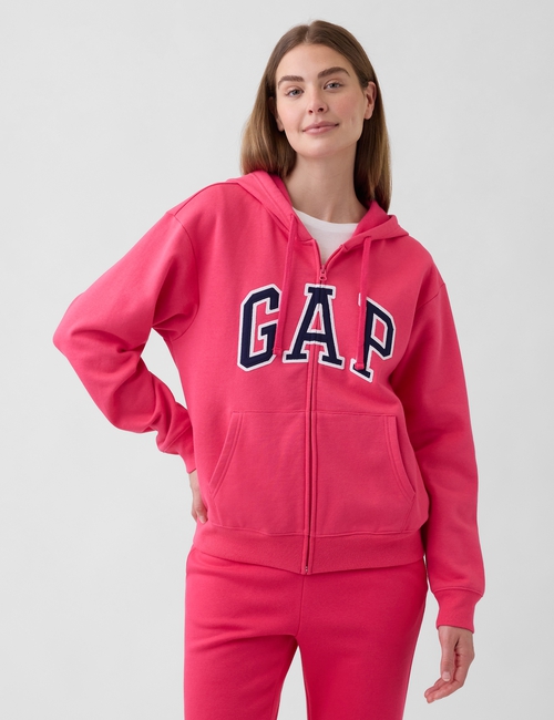 Relaxed Gap Logo Zip Hoodie