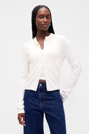 CASHSOFT CROPPED 90S CARDI