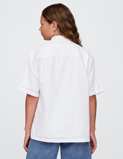 Kids Linen-Cotton Relaxed Shirt