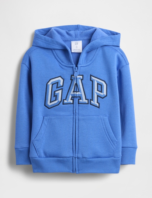 babyGap Relaxed Logo Print Zip Hoodie