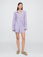 Linen-Blend Easy Shirt