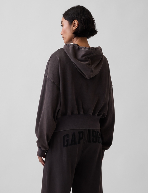 French Terry Oversized 1969 Logo Zip Hoodie