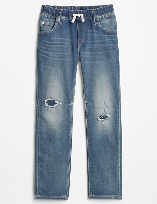 Kids Slim Pull-On Jeans with Stretch