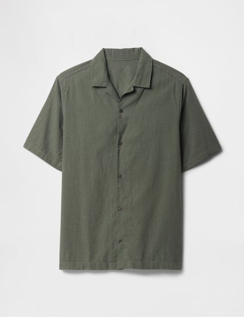 Linen-Blend Vacay Shirt in Standard Fit