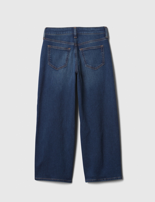 Kids High Rise SuperSoft Wide-Leg Ankle Jeans