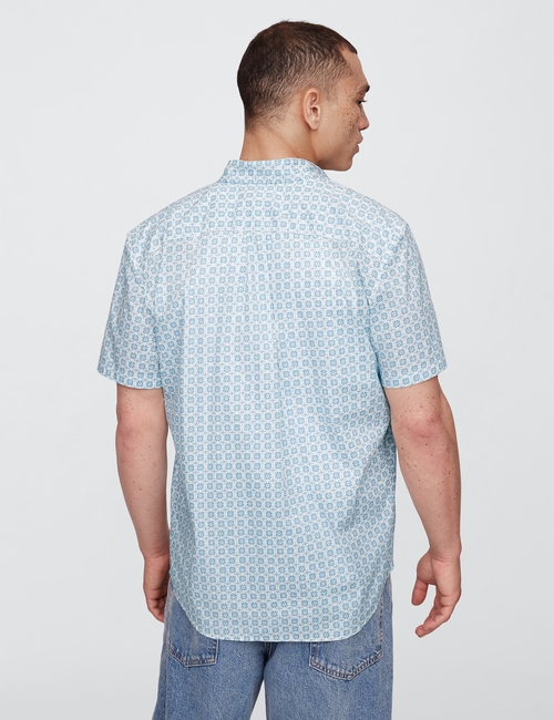 Stretch Poplin Shirt in Standard Fit