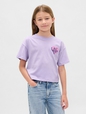 Kids Oversized Flippy Sequin Graphic T-Shirt