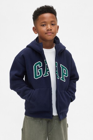 Kids VintageSoft Logo Zip Hoodie