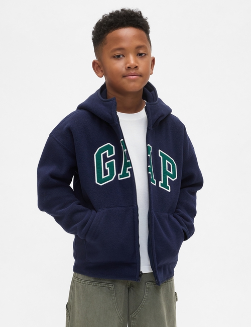 Kids VintageSoft Logo Zip Hoodie