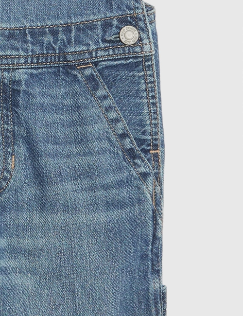 Toddler Denim Overalls with Washwell™