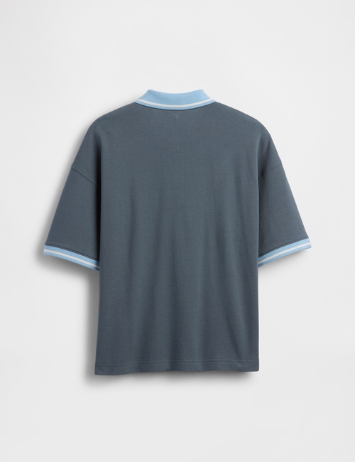 Kids Oversized Gap Logo Pique Polo Shirt