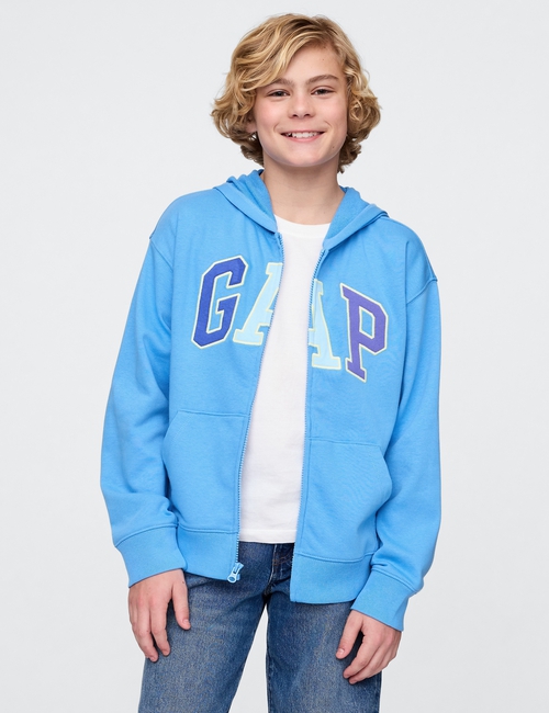 Kids Relaxed Gap Logo Zip Hoodie