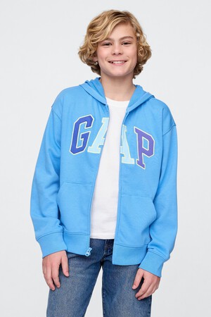Kids Relaxed Gap Logo Zip Hoodie