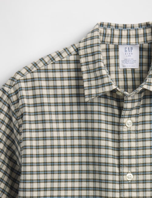 Kids Relaxed Plaid Oxford Shirt