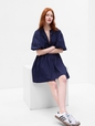 Balloon Sleeve Mini Dress