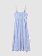 Linen-Blend Drop-Waist Maxi Dress