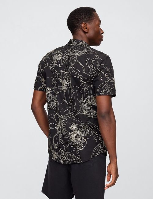 Stretch Poplin Shirt in Standard Fit