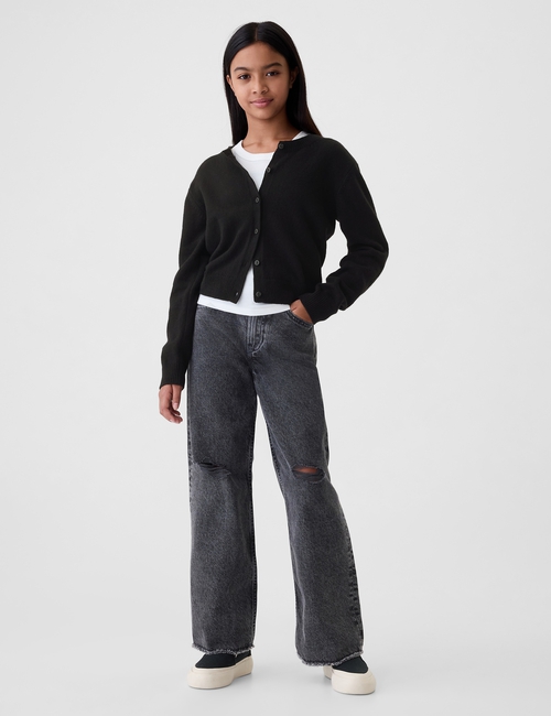 Kids CashSoft Cropped Cardigan