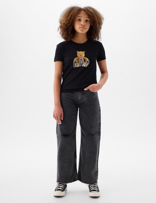 Kids Organic Cotton Brannan Bear Logo T-Shirt
