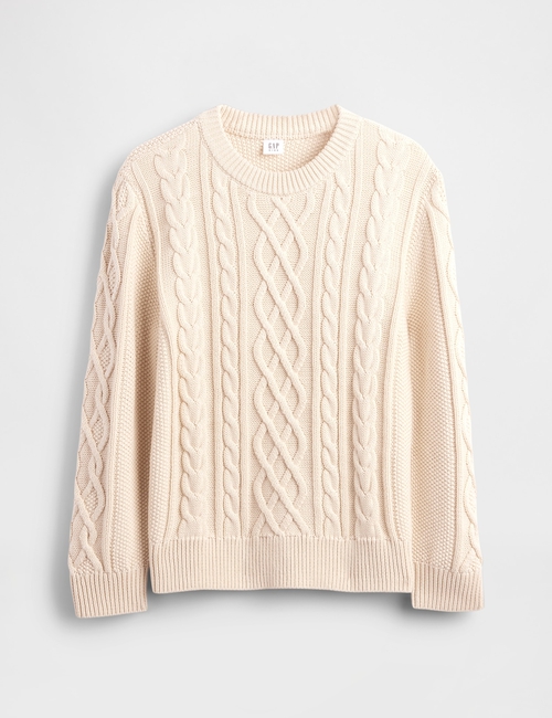 Kids Cable-Knit Crewneck Sweater