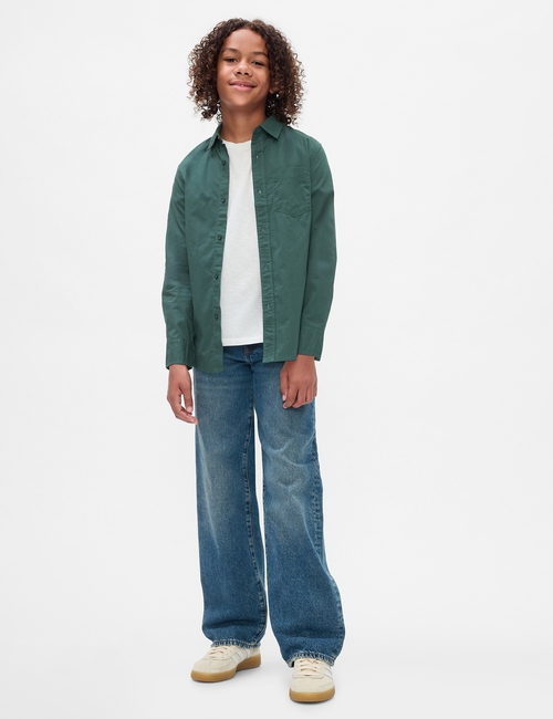 Kids Organic Cotton Poplin Shirt