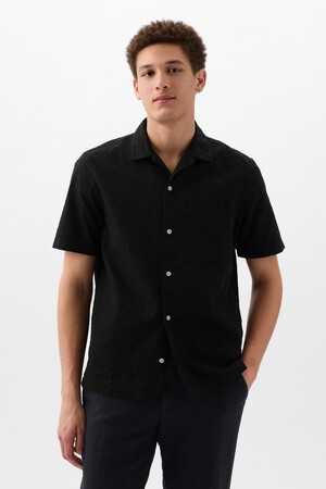 Eyelet Resort Shirt in Standard Fit