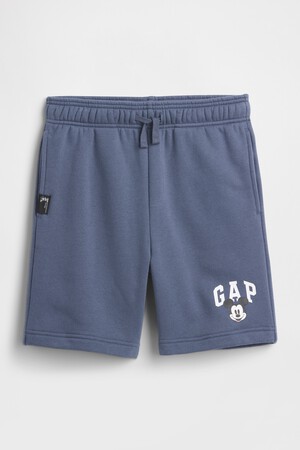GapKids x Disney Mickey Mouse Relaxed Logo Pull-On Shorts