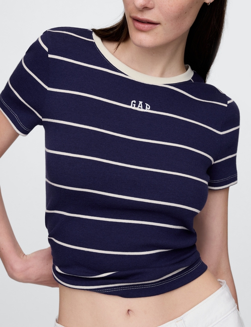 Modern Cropped Logo T-Shirt