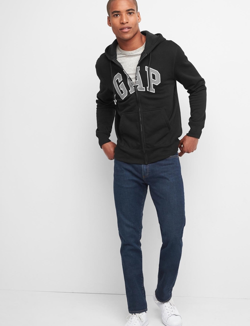 Logo Fleece Zip Hoodie