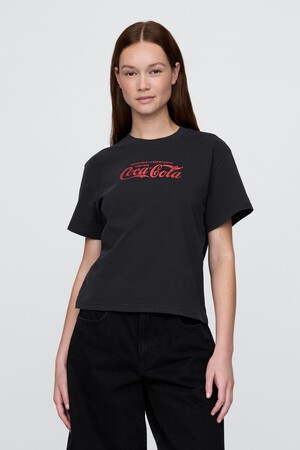 تي شيرت بقصة فضفاضة وطبعة Coca Cola