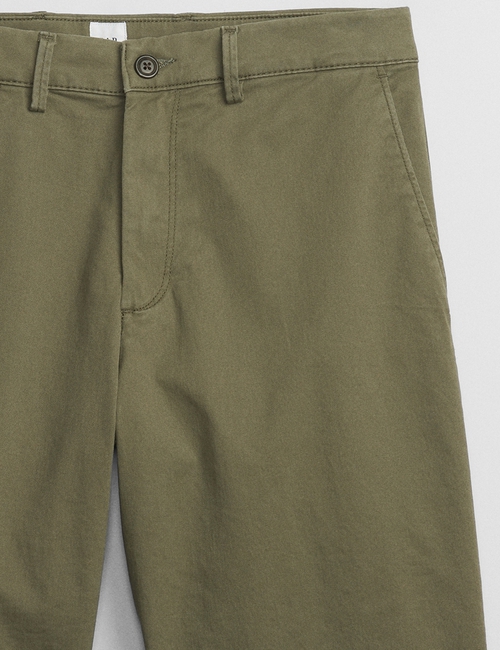 10" Essential Khaki Shorts with Washwell