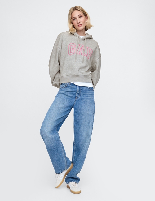 Vintage Soft Cropped Hoodie