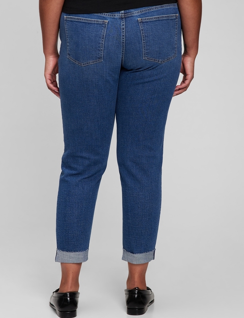 Mid Rise Girlfriend Jeans