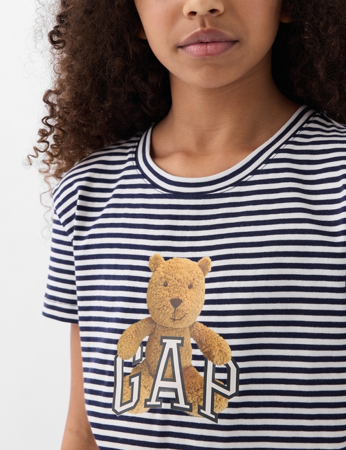 Kids Organic Cotton Brannan Bear Logo T-Shirt