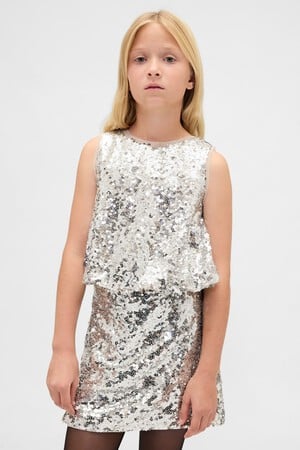 Kids Sequin Bubble Top