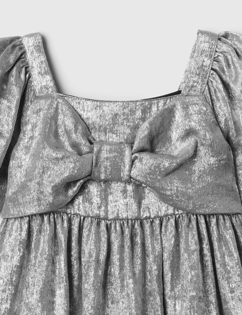 babyGap Shine Puff Sleeve Bow Dress